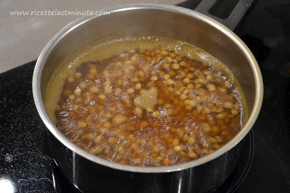 Slow cooked lentils