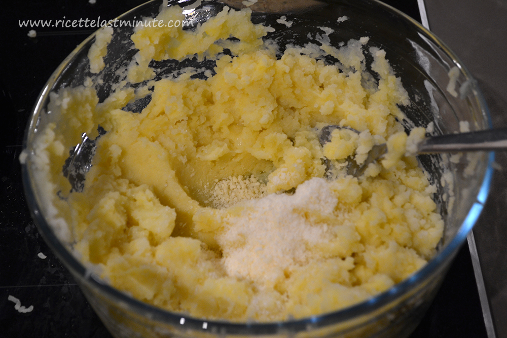 Composed of mashed potatoes and grated parmesan
