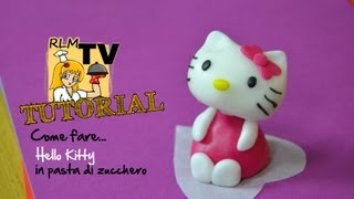 Come fare Hello Kitty in pasta di zucchero