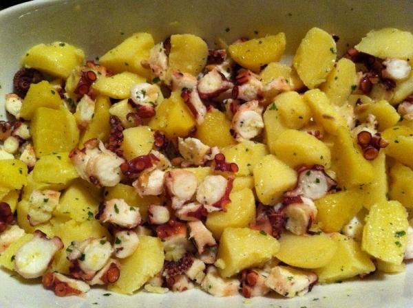 Ricetta dell'insalata tiepida di polpo e patate