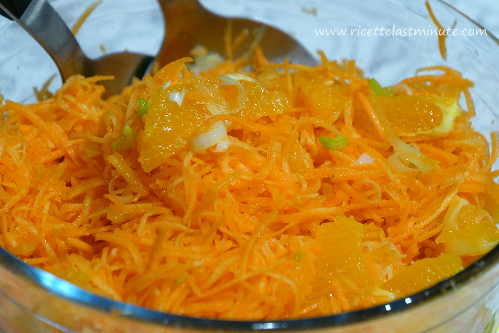 Ricetta dell'insalata di arance e carote
