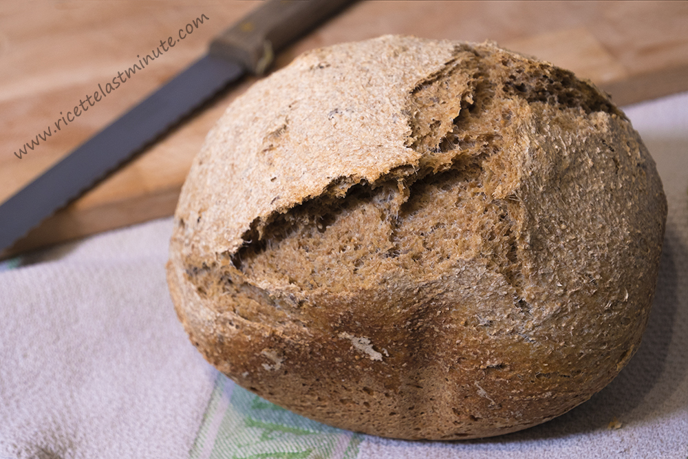 Pane integrale con fichi e semi con la macchina del pane