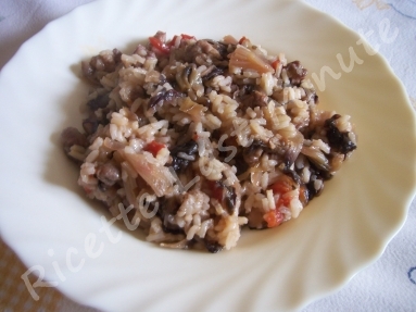 Ricetta del riso con radicchio e salsiccia