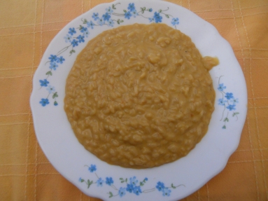 Ricetta del risotto con la zucca e panna