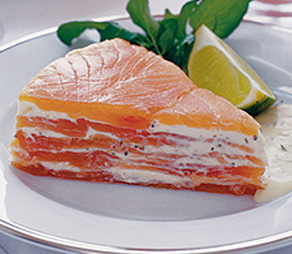 Ricetta della torta di salmone affumicato